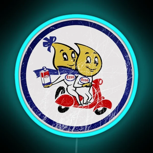 Esso Scooter RGB Neon Sign
