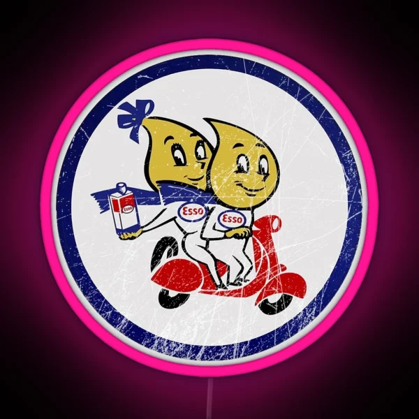 Esso Scooter RGB Neon Sign