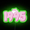 Vintage Neon Sign Est 1995 RGB Colorful Home Decor Accent