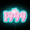 Vintage Est 1999 retro inspired neon bar decor sign