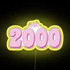 Vibrant Est 2000 RGB Neon Sign with Modern LED Lighting Design