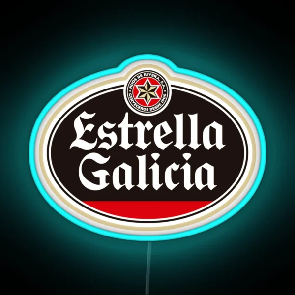 Estrella Galicia Beer Spain RGB Neon Sign