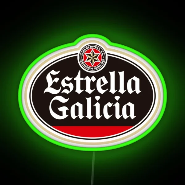 Estrella Galicia Beer Spain RGB Neon Sign
