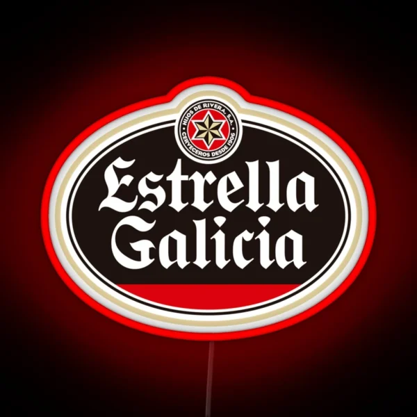 Estrella Galicia Beer Spain RGB Neon Sign