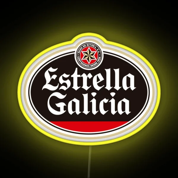 Estrella Galicia Beer Spain RGB Neon Sign