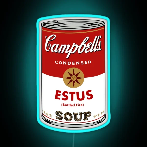 Estus Soup Can RGB Neon Sign