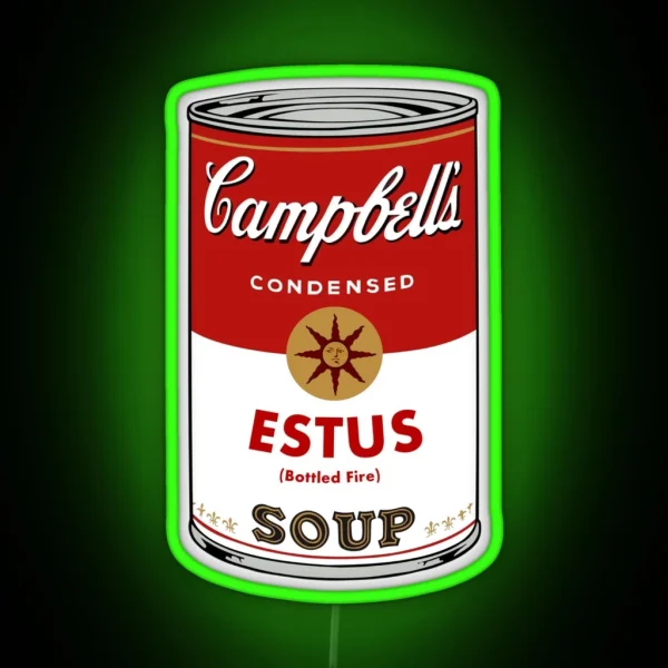 Estus Soup Can RGB Neon Sign