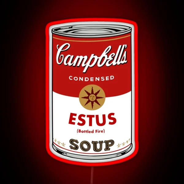 Estus Soup Can RGB Neon Sign