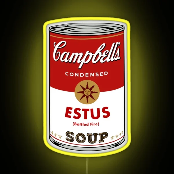 Estus Soup Can RGB Neon Sign