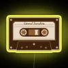 Compact LED neon cassette lights display vibrant colors for ambiance.