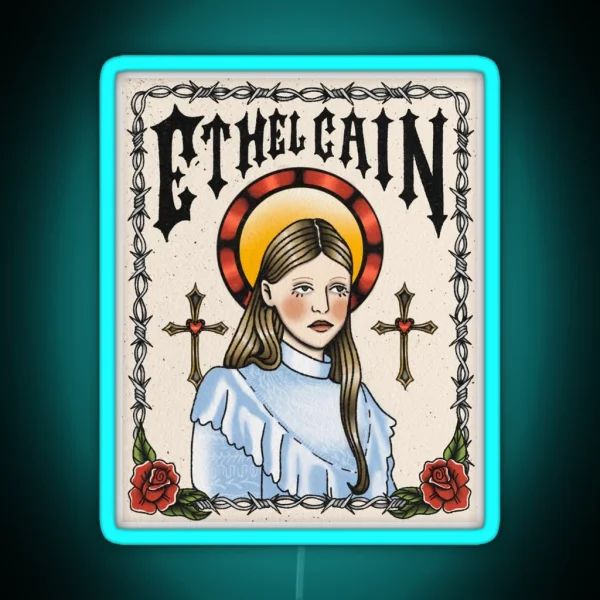 ETHEL CAIN TATTOO TRIBUTE RGB Neon Sign