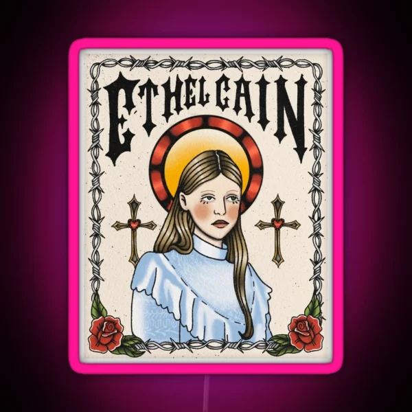 ETHEL CAIN TATTOO TRIBUTE RGB Neon Sign