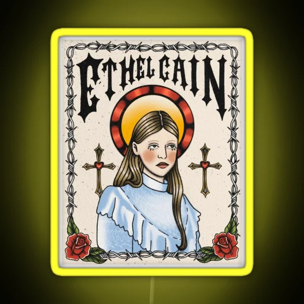 ETHEL CAIN TATTOO TRIBUTE RGB Neon Sign