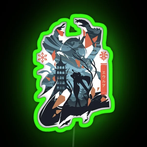 Eula Genshin Impact RGB Neon Sign
