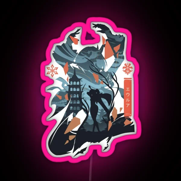 Eula Genshin Impact RGB Neon Sign