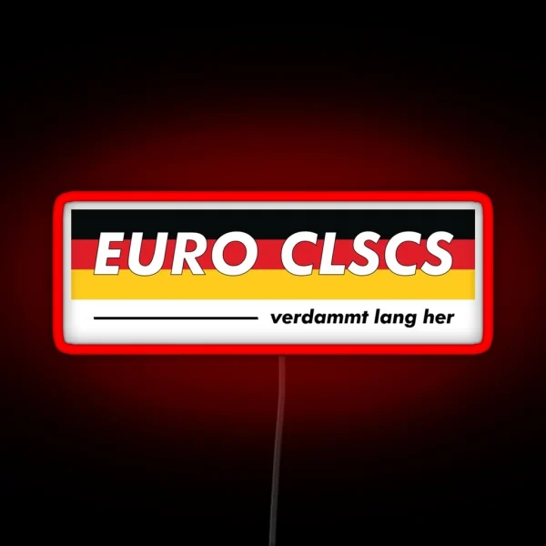 Euro Classics So Long Ago Bavarian Colors RGB Neon Sign