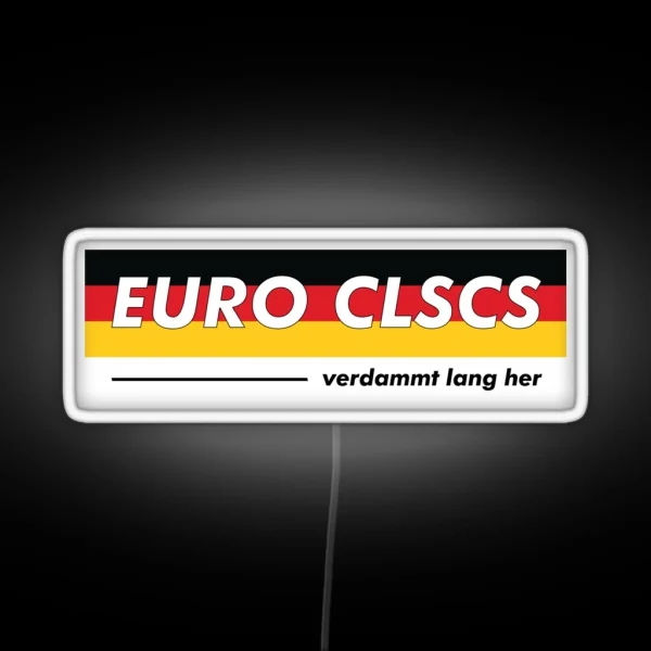 Euro Classics So Long Ago Bavarian Colors RGB Neon Sign