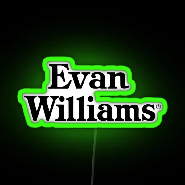 Evan Williams Bourbon RGB Neon Sign