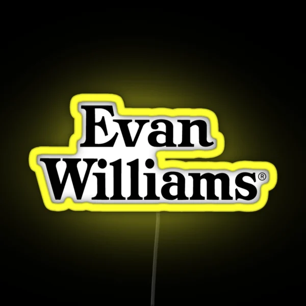 Evan Williams Bourbon RGB Neon Sign