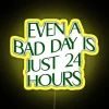 Motivational LED Sign with Colorful RGB Lighting and Encouraging Message