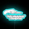 Vintage inspired RGB neon sign decor with tolerant folklore vibes