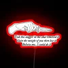 Embracing Whimsy with Vibrant Evermore Folklore Tolerance ASCII Art Neon Sign