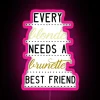 RGB Neon Sign: Fierce Female Friendship Quote with Colorful Letters