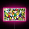 Eye-catching neon sign featuring vibrant, colorful Everybirdy pattern design.