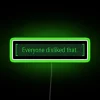 Failed Retail Experiment - Dull RGB Neon Advertising Display Example