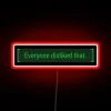 Modern Living Room Accent: Unpopular RGB Neon Sign Display