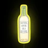 Philosophical Wine-Themed Led Sign with RGB Color Change Options
