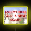 Modern LED canvas display with retro vibe and customizable colors.