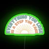 Vibrant RGB Neon Home Decor Quote Sign for Modern Interiors