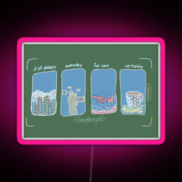 Everythingoes Namjooning Comic RGB Neon Sign