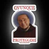 Protect Your Home with Anti-Communist Neon Sign, Italian Style Accent.
