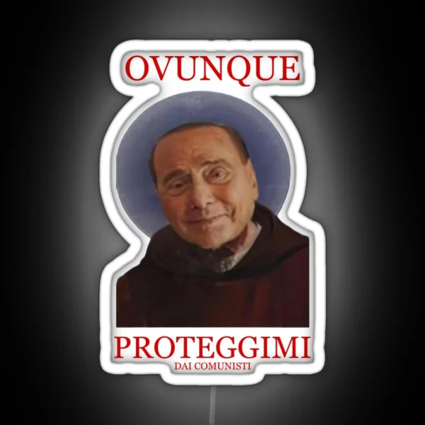 Everywhere Protect Me From The Communists Silvio RGB Neon Sign