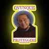 RGB Neon Sign with Anti-Communist Slogan Inspired by Berlusconi's Italy