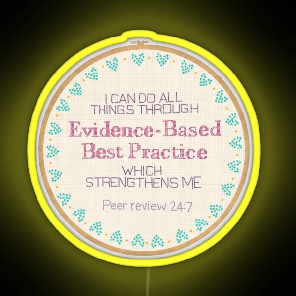 Evidence Based Best Practice RGB Neon Sign