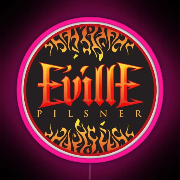 Eville Pilsner Circle RGB Neon Sign