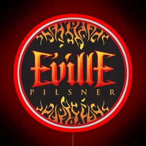 Eville Pilsner Circle RGB Neon Sign