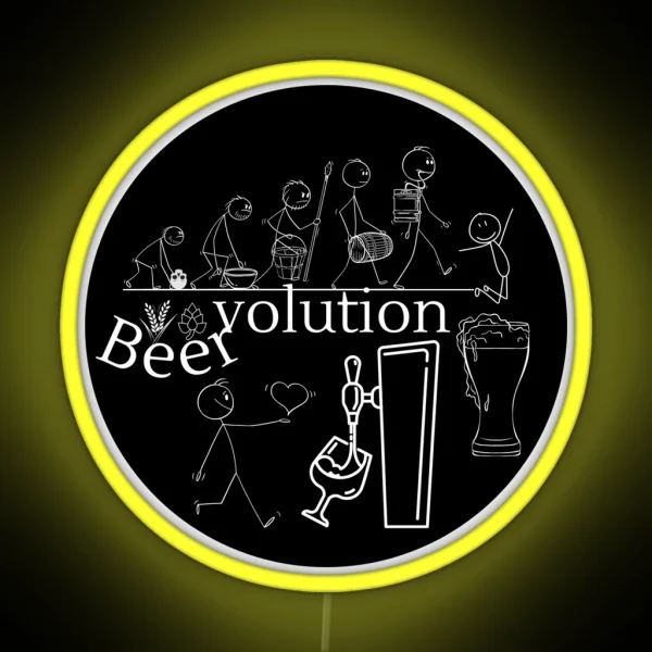 Evolution Of Beer RGB Neon Sign