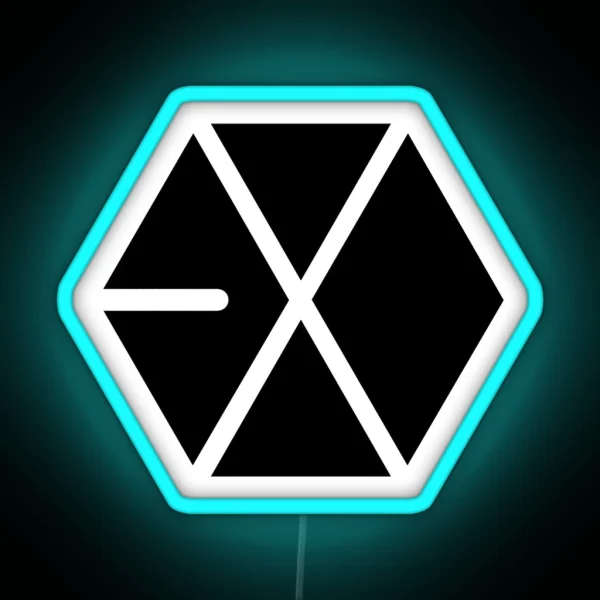 EXO Black Logo RGB Neon Sign