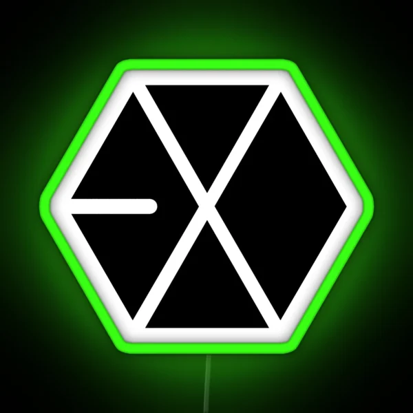 EXO Black Logo RGB Neon Sign