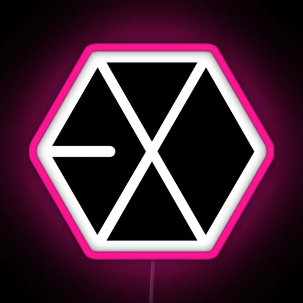 EXO Black Logo RGB Neon Sign