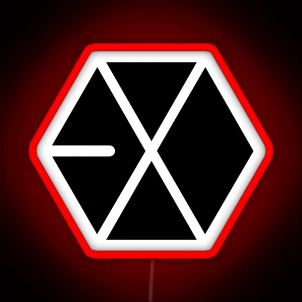 EXO Black Logo RGB Neon Sign