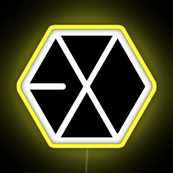 EXO Black Logo RGB Neon Sign