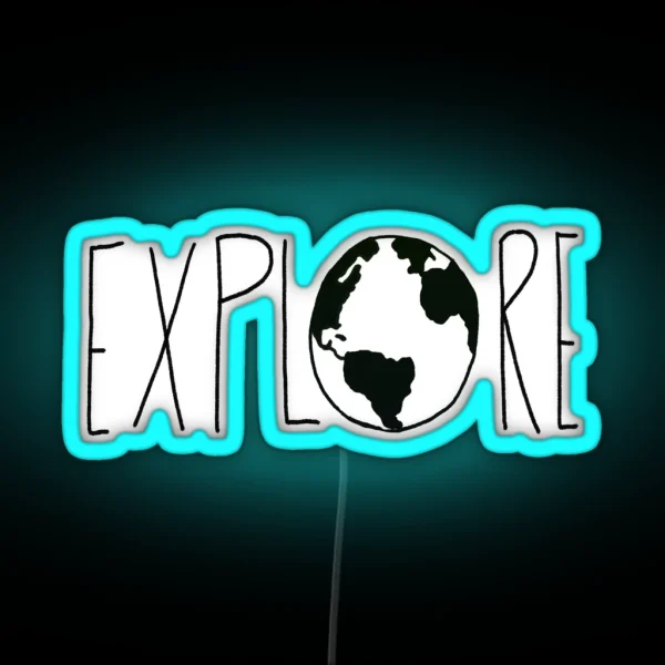 Explore The Globe RGB Neon Sign