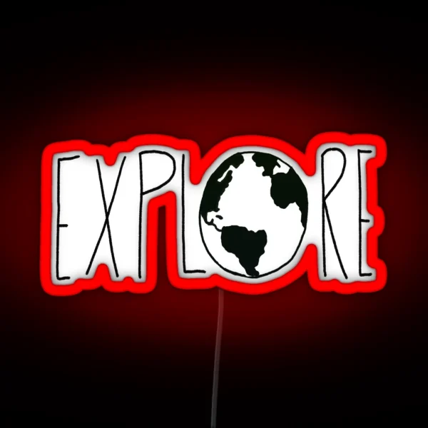 Explore The Globe RGB Neon Sign