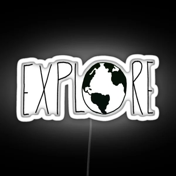 Explore The Globe RGB Neon Sign
