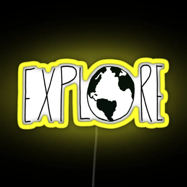 Explore The Globe RGB Neon Sign